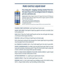 Dr. Bronner's Magic Pure Castile Liquid Soap Bodywash - Eucalyptus - 32 fl oz: Paraben-Free, Alcohol-Free, Non-Toxic, Vegan