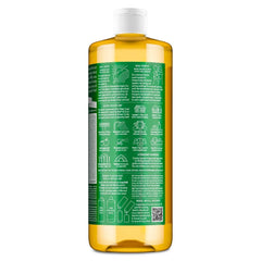 Dr. Bronner's Magic Pure Castile Liquid Soap Bodywash - Almond - 32 fl oz: Paraben-Free, Vegan, Whole Body Use