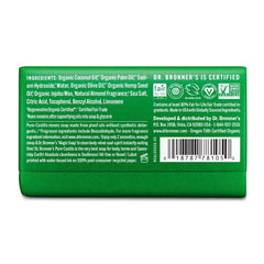 Dr. Bronner's All-One Pure-Castile Magic Bar Soap - Almond - 5oz: Basic Cleansing, Whole Body, Paraben-Free