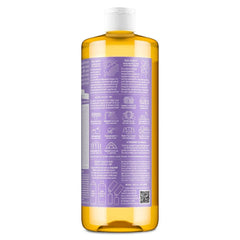 Dr. Bronner's Magic Pure Castile Liquid Soap Bodywash - Lavender - 32 fl oz: Vegan, Non-Toxic, Whole Body Use